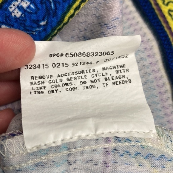 Ally B. Blue Abstract Dress Sleeveless Size 7 - Picture 11 of 12